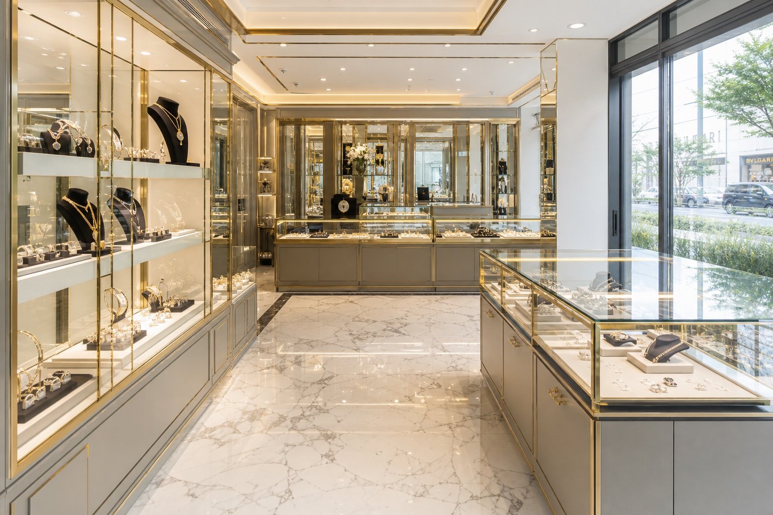 Jewelry boutique interior